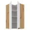 Konyhaszekrény Luna fehér matt/artisan 60x60 GN-108 2F (90°),2
