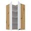 Konyhaszekrény Luna fehér matt/artisan 60x60 GN-108 2F (90°),2