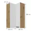 Konyhaszekrény Luna fehér matt/artisan 60x60 GN-108 2F (90°),3