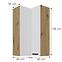 Konyhaszekrény Luna fehér matt/artisan 60x60 GN-108 2F (90°),3