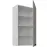 Konyhaszekrény Luna claygrey/fehér 60G-108 1F