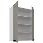 Konyhaszekrény Luna claygrey/fehér 80G-108 2F