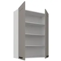 Konyhaszekrény Luna claygrey/fehér 80G-108 2F