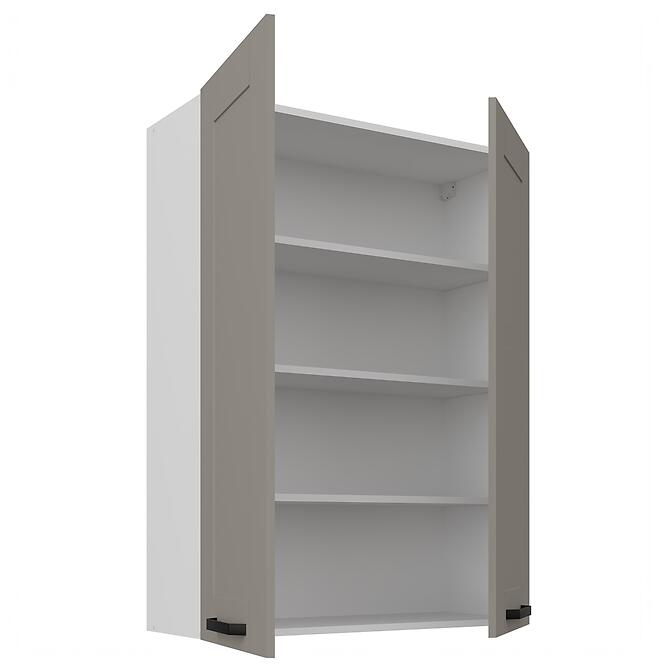 Konyhaszekrény Luna claygrey/fehér 80G-108 2F