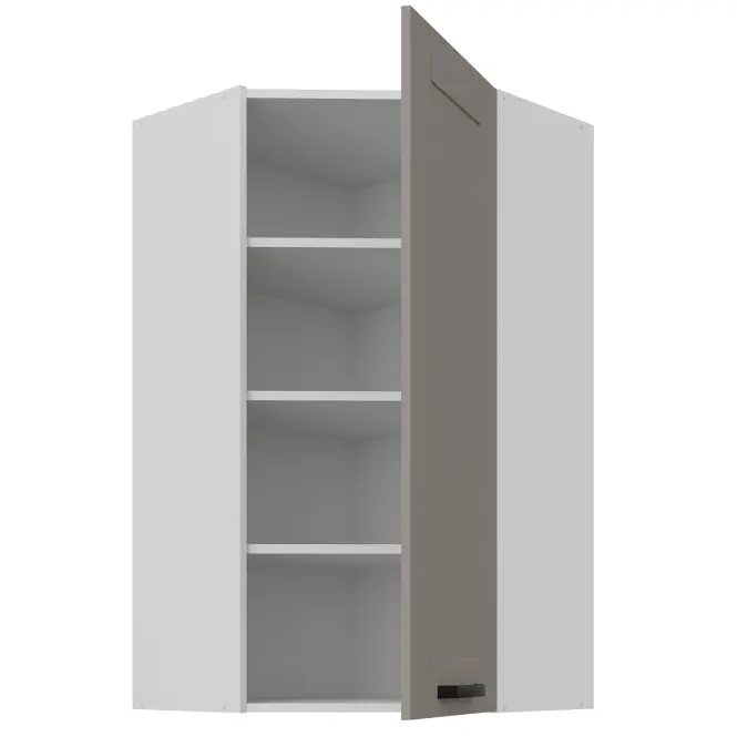 Konyhaszekrény Luna claygrey/fehér 60x60 GN-108 1F (45°)