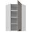 Konyhaszekrény Luna claygrey/fehér 60x60 GN-108 1F (45°)