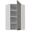 Konyhaszekrény Luna claygrey/fehér 60x60 GN-108 1F (45°)