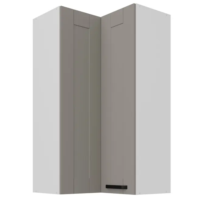 Konyhaszekrény Luna claygrey/fehér 60x60 GN-108 2F (90°)