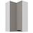 Konyhaszekrény Luna claygrey/fehér 60x60 GN-108 2F (90°)