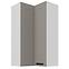 Konyhaszekrény Luna claygrey/fehér 60x60 GN-108 2F (90°)