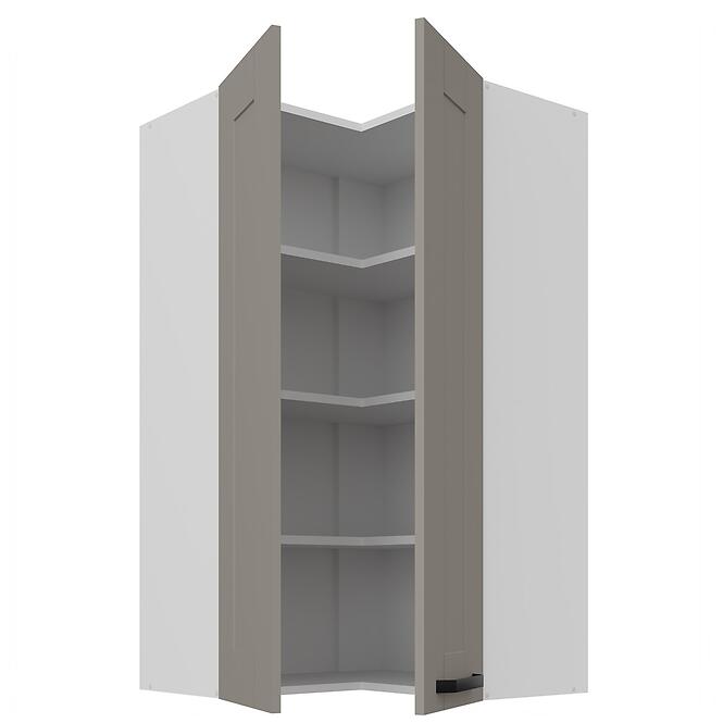 Konyhaszekrény Luna claygrey/fehér 60x60 GN-108 2F (90°)