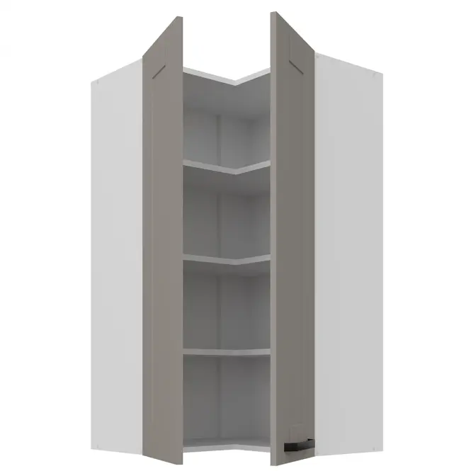 Konyhaszekrény Luna claygrey/fehér 60x60 GN-108 2F (90°),2