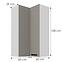 Konyhaszekrény Luna claygrey/fehér 60x60 GN-108 2F (90°),3