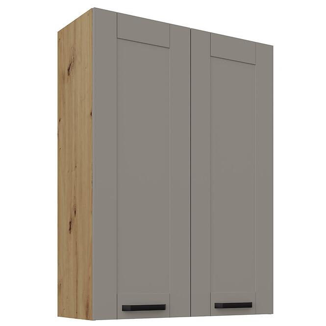 Konyhaszekrény Luna claygrey/artisan 80G-108 2F