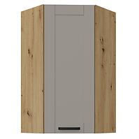 Konyhaszekrény Luna claygrey/artisan 60x60 GN-108 1F (45°)