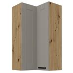 Konyhaszekrény Luna claygrey/artisan 60x60 GN-108 2F (90°)
