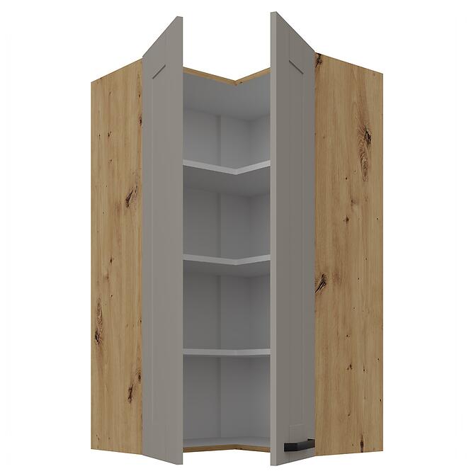 Konyhaszekrény Luna claygrey/artisan 60x60 GN-108 2F (90°)