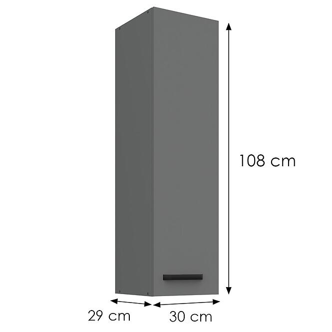 Konyhaszekrény Nessa antracit 30G-108 1F