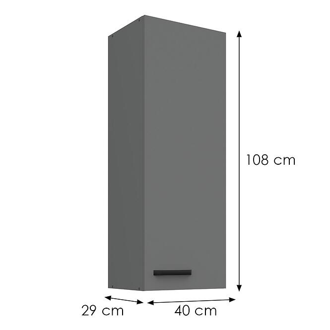 Konyhaszekrény Nessa antracit 40G-108 1F,3