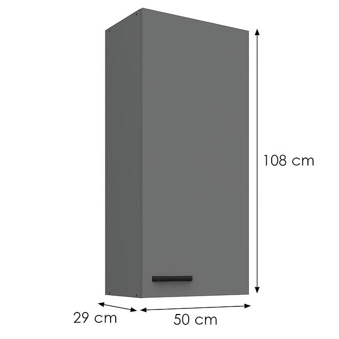 Konyhaszekrény Nessa antracit 50G-108 1F,3