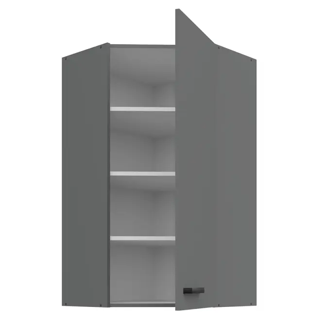 Konyhaszekrény Nessa antracit 60x60 GN-108 1F (45°)