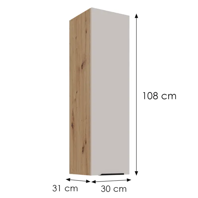 Konyhaszekrény Solea cashmere/artisan 30G-108 1F,3