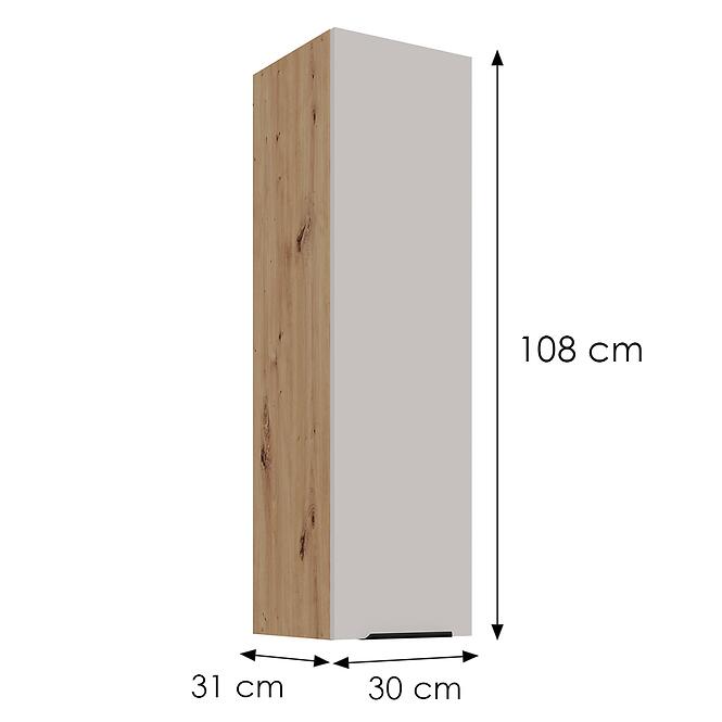 Konyhaszekrény Solea cashmere/artisan 30G-108 1F,3