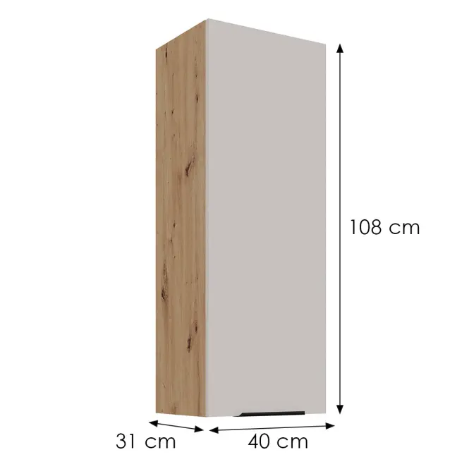 Konyhaszekrény Solea cashmere/artisan 40G-108 1F,3