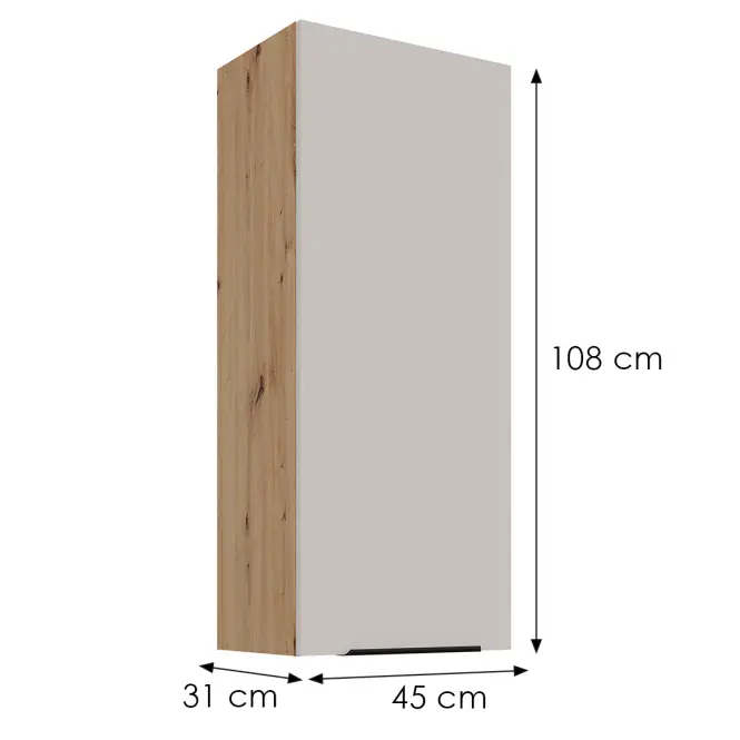 Konyhaszekrény Solea cashmere/artisan 45G-108 1F,3