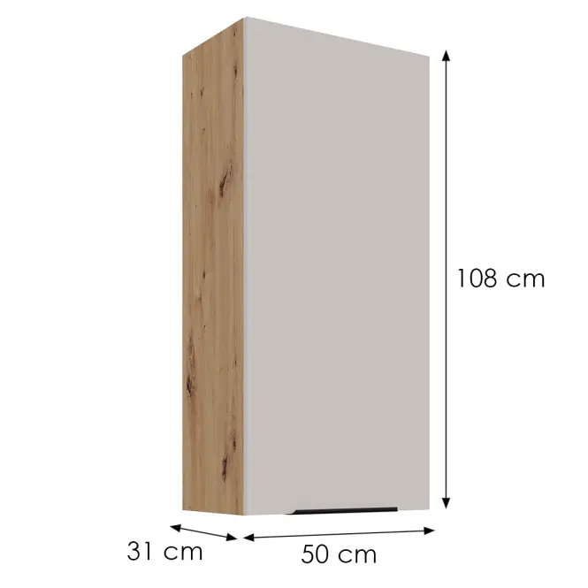 Konyhaszekrény Solea cashmere/artisan 50G-108 1F,3