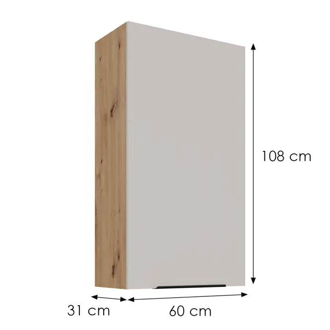 Konyhaszekrény Solea cashmere/artisan 60G-108 1F