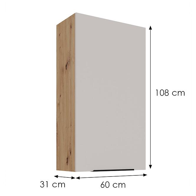Konyhaszekrény Solea cashmere/artisan 60G-108 1F,3
