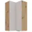 Konyhaszekrény Solea cashmere/artisan 60x60 GN-108 2F (90°)