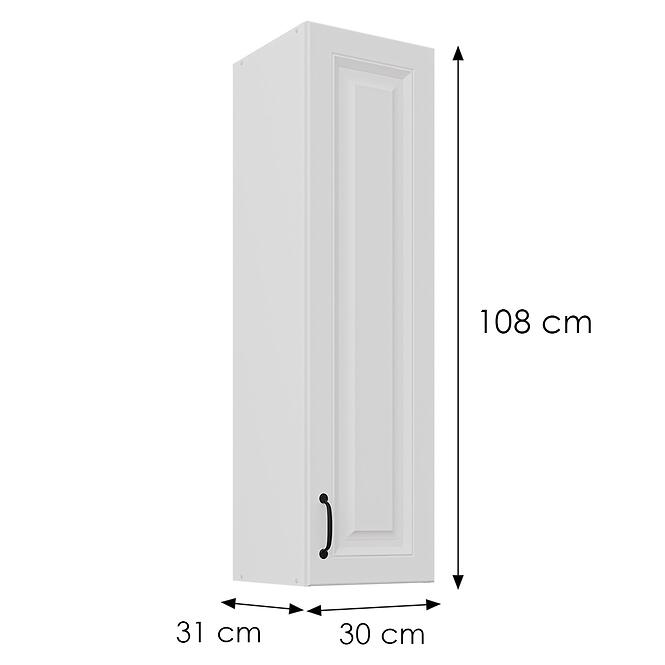 Konyhaszekrény Stilo fehér matt/fehér 30G-108 1F,3