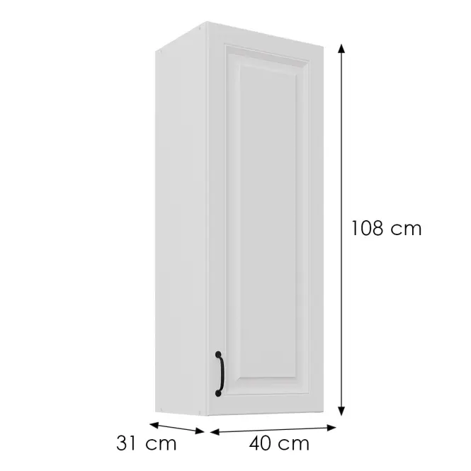 Konyhaszekrény Stilo fehér matt/fehér 40G-108 1F