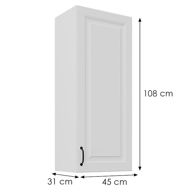 Konyhaszekrény Stilo fehér matt/fehér 45G-108 1F
