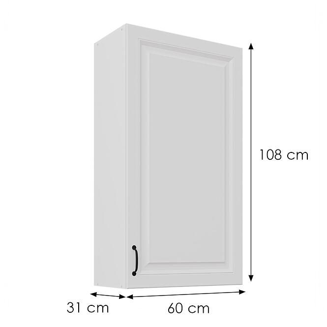Konyhaszekrény Stilo fehér matt/fehér 60G-108 1F,3