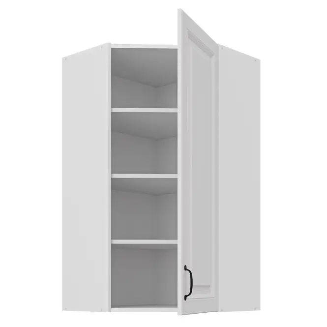 Konyhaszekrény Stilo fehér matt/fehér 60x60 GN-108 1F (45°),2