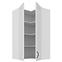 Konyhaszekrény Stilo fehér matt/fehér 60x60 GN-108 2F (90°),2