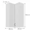 Konyhaszekrény Stilo fehér matt/fehér 60x60 GN-108 2F (90°),3