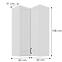 Konyhaszekrény Stilo fehér matt/fehér 60x60 GN-108 2F (90°),3