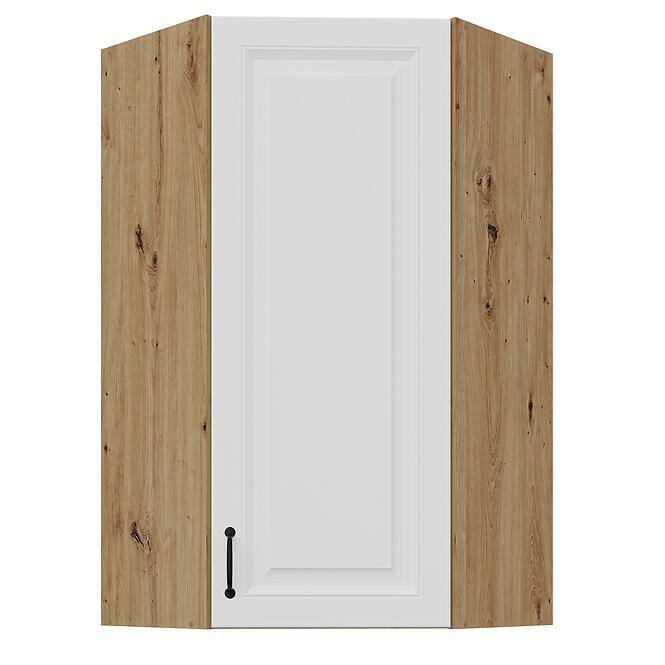 Konyhaszekrény Stilo fehér/artisan 60x60 GN-108 1F (45°)