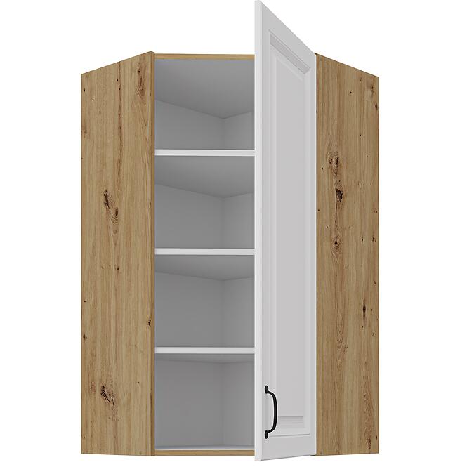 Konyhaszekrény Stilo fehér/artisan 60x60 GN-108 1F (45°),2