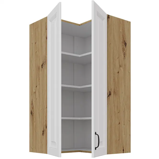 Konyhaszekrény Stilo fehér/artisan 60x60 GN-108 2F (90°),2