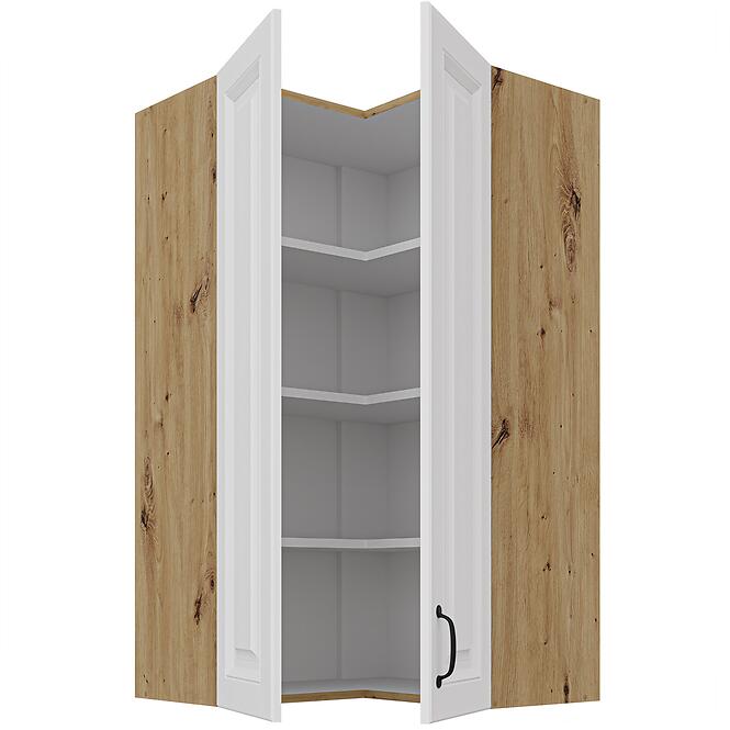 Konyhaszekrény Stilo fehér/artisan 60x60 GN-108 2F (90°),2