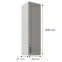 Konyhaszekrény Stilo claygrey/fehér 30G-108 1F,3