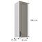 Konyhaszekrény Stilo claygrey/fehér 30G-108 1F,3