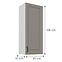 Konyhaszekrény Stilo claygrey/fehér 45G-108 1F,3