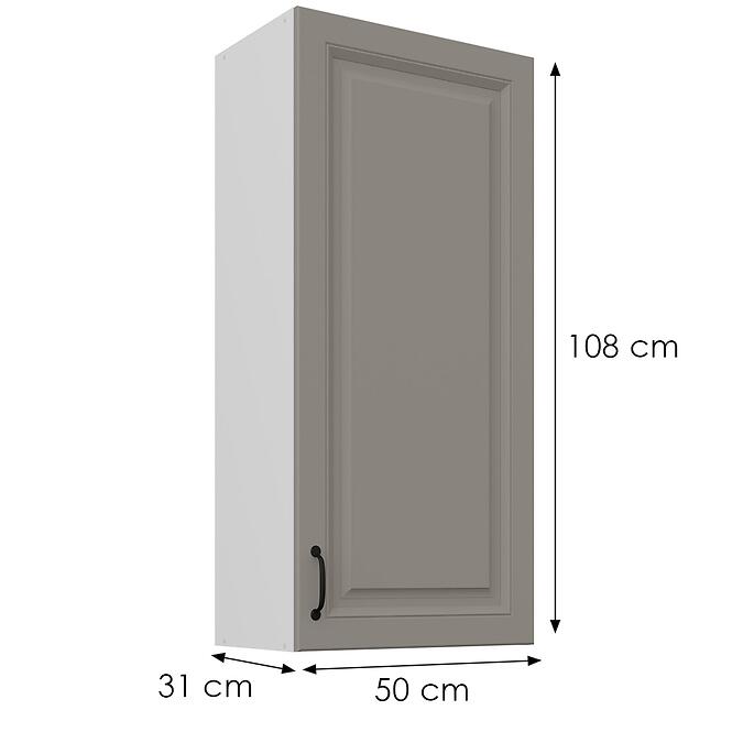 Konyhaszekrény Stilo claygrey/fehér 50G-108 1F,3
