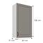 Konyhaszekrény Stilo claygrey/fehér 60G-108 1F,3